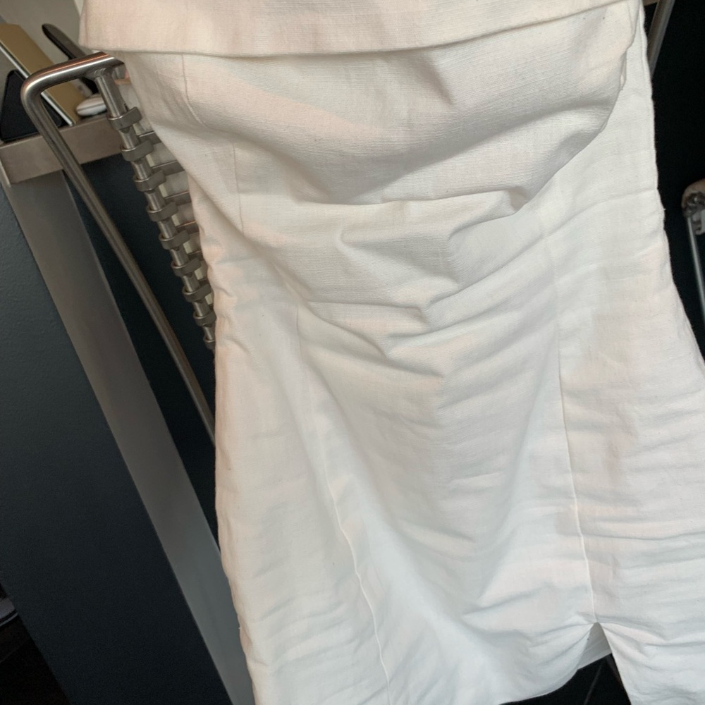 White Strapless Minidress